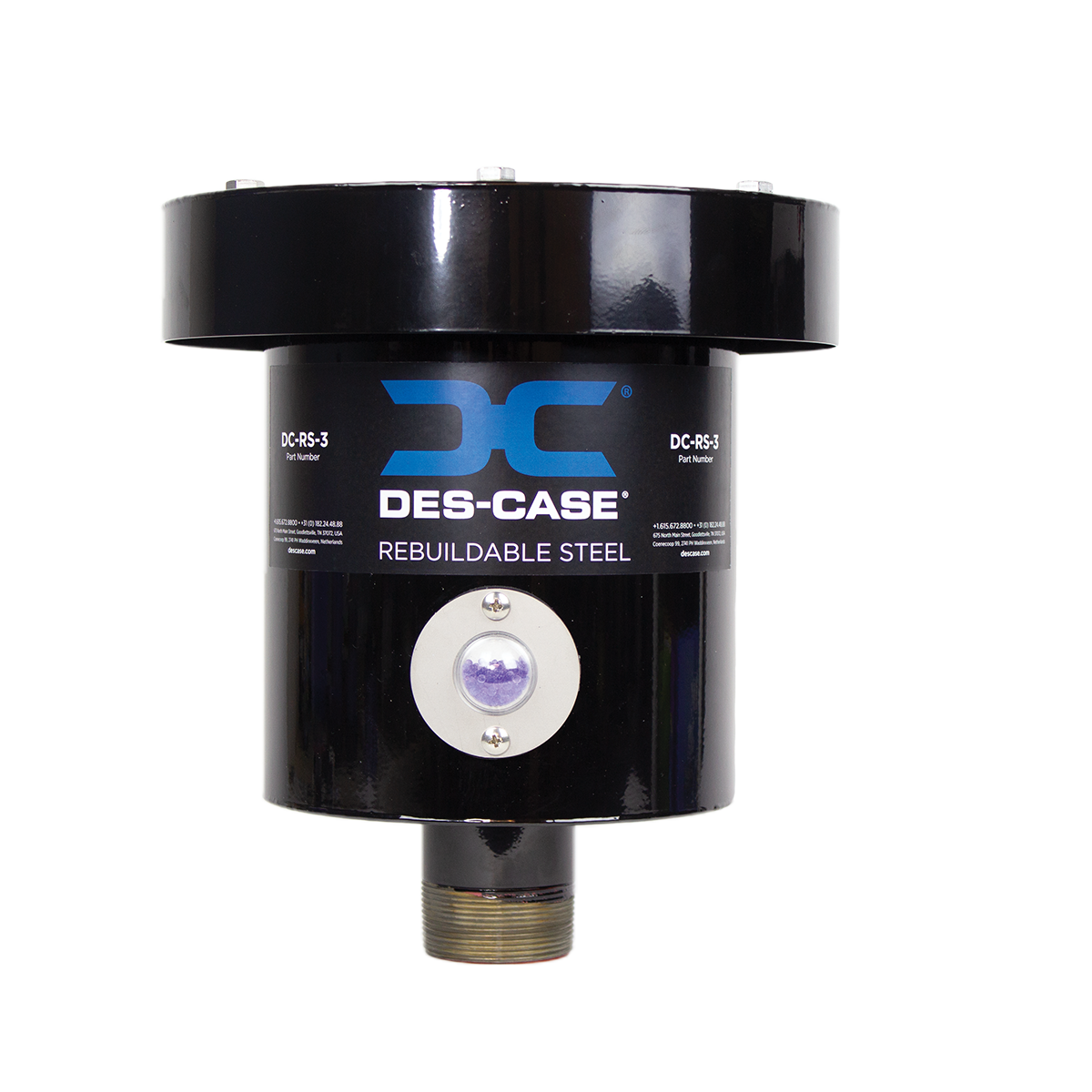 Des-Case Rebuildable Steel Series Breather1.1